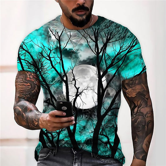 Men's Halloween Spooky Graphic Graphic Tee