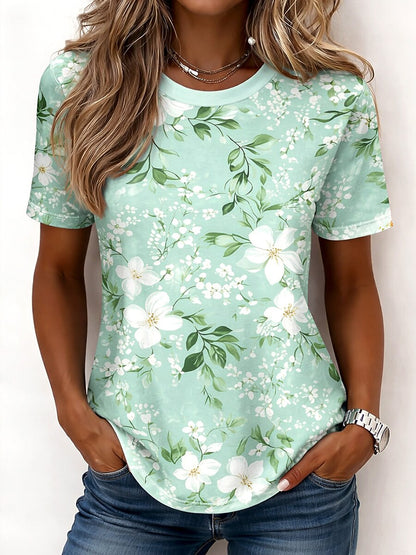Women's Tropical Floral Garden Graphic Tee