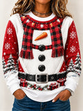 Santa Claus Graphic Women's Crewneck Shirt