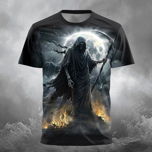 Men's Halloween Grim Reaper Graphic Tee