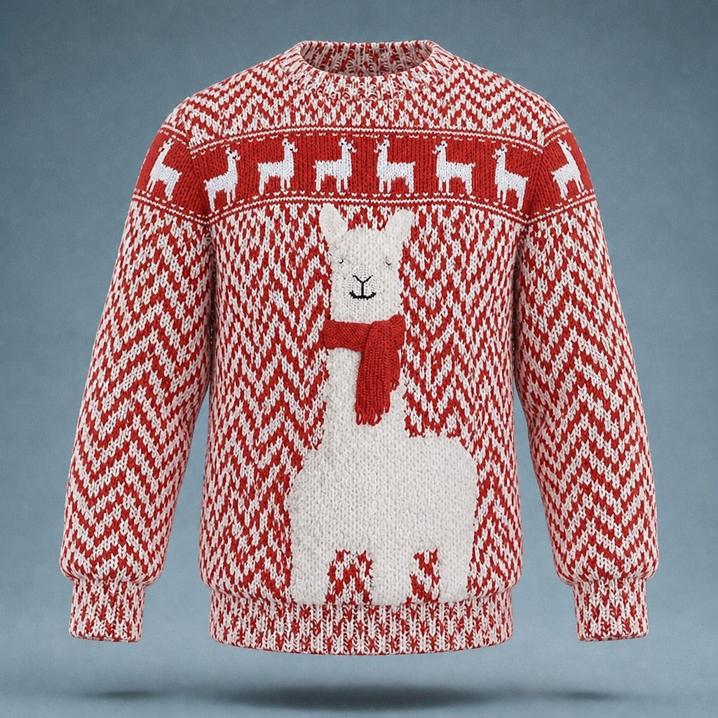 Christmas Sheep Reindeer Knit Sweater