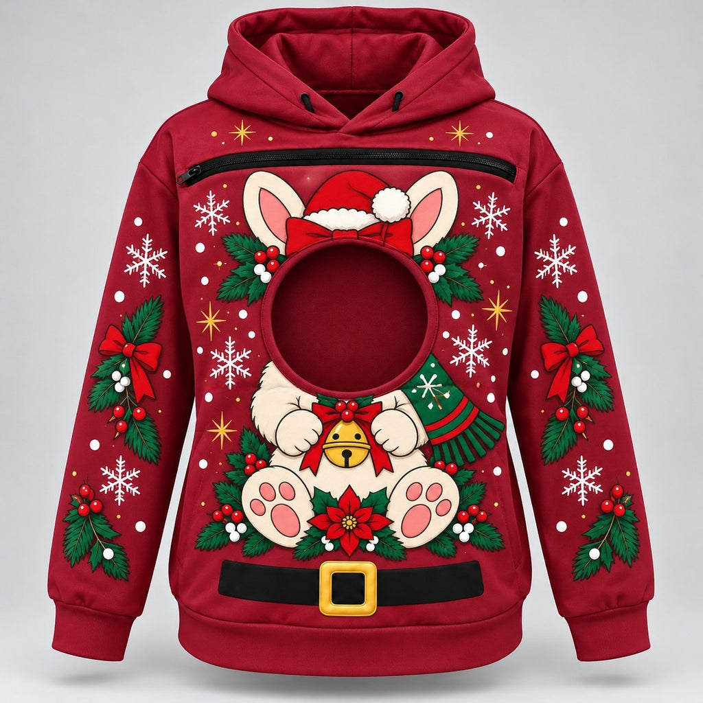 Rabbit Bunny Pet Carrier Bonding Hoodie