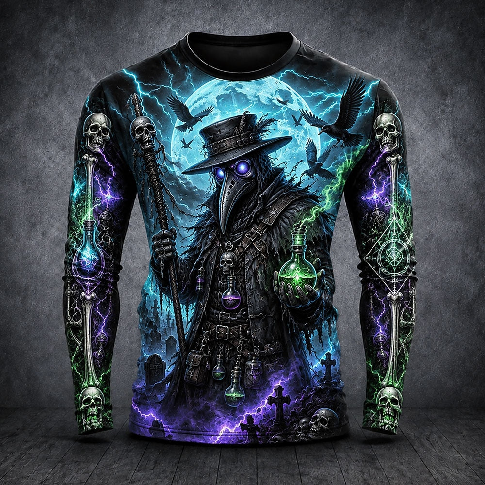 Men's Halloween Clown Graphic Shirt