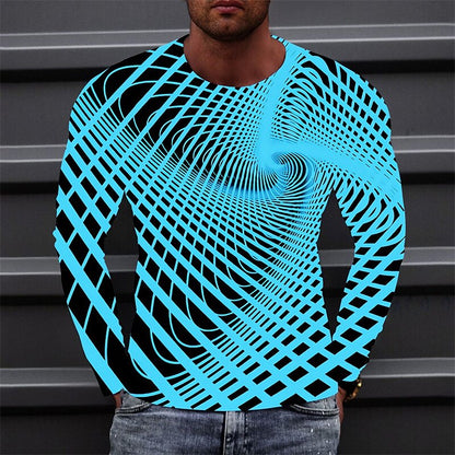 Men's Dynamic Optical Illusion Graphic Tee