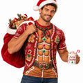 Christmas Gingerbread Man Funny Graphic T-Shirt