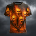 Men's 3D Skull Optical Illusion Tee