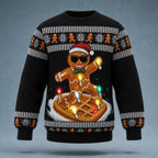 Christmas Gingerbread Knit Crewneck Sweater