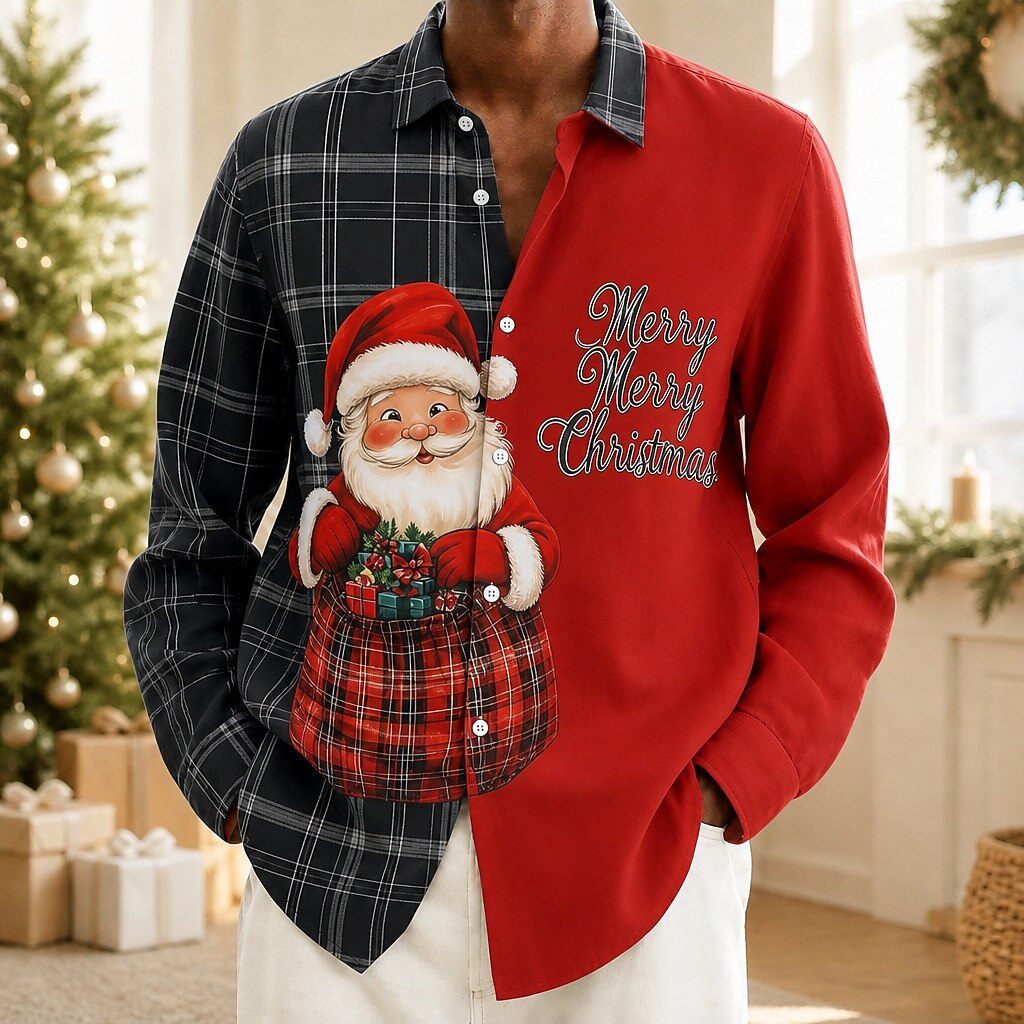 Men's Christmas Graphic Festive Shirt
