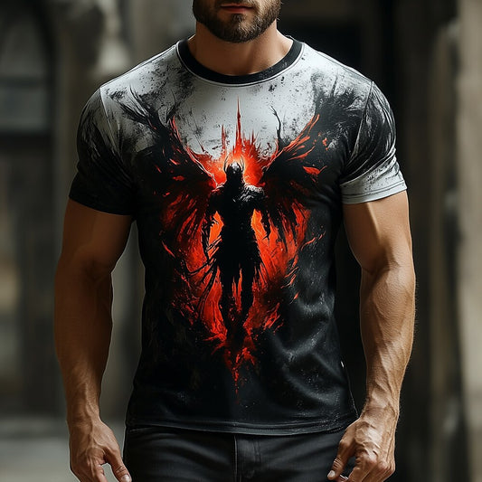 Men's Grim Reaper Angel Graphic Tee