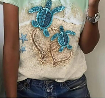 Women's Elegant Rose Art Graphic Tee