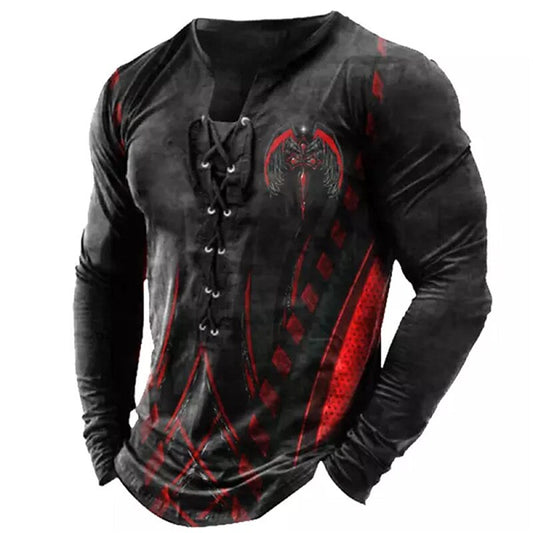 Men's Gothic Horror Halloween Henley