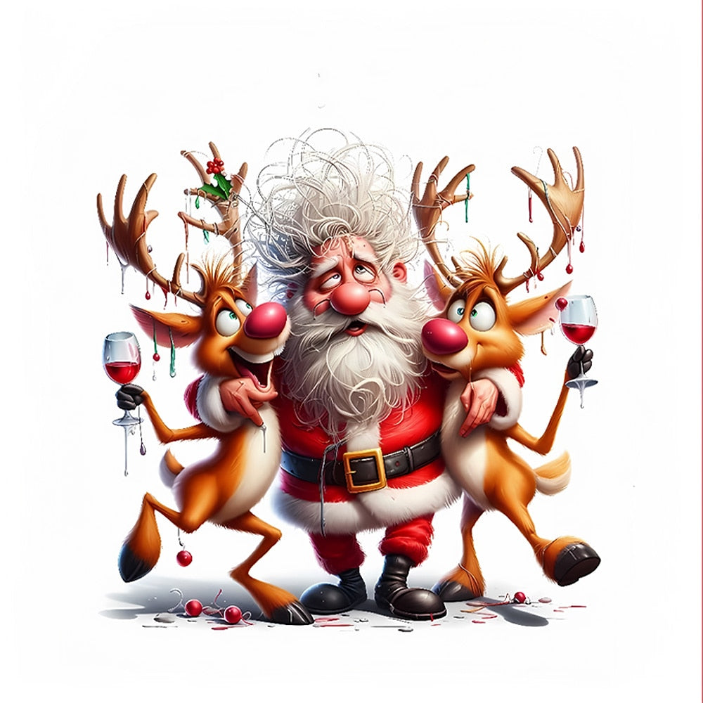 Men's Christmas Santa Relaxed Sweatshirt