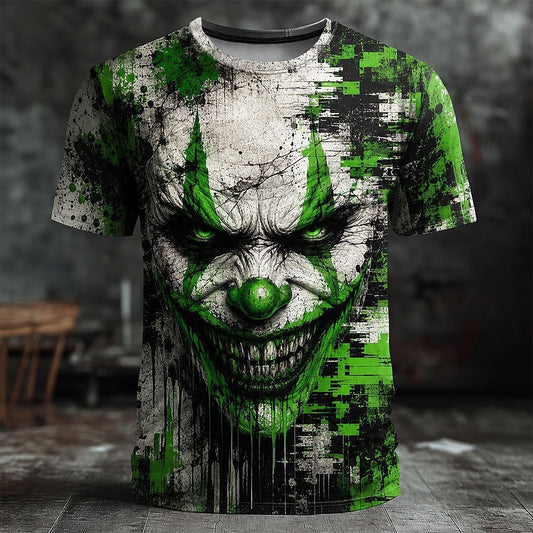 Men's Creepy Clown 3D Illusion T-Shirt