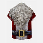 Christmas Santa Casual Short Sleeve Shirt