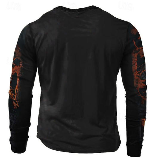 Men's Werewolf Vintage Graphic Longsleeve Tee