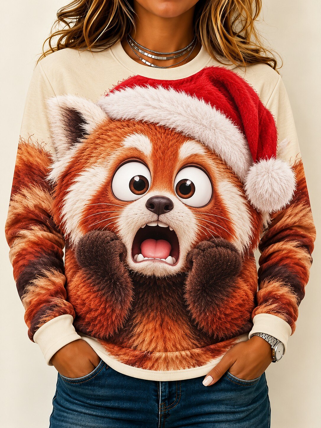Christmas Tree Snowflake Long Sleeve Shirt