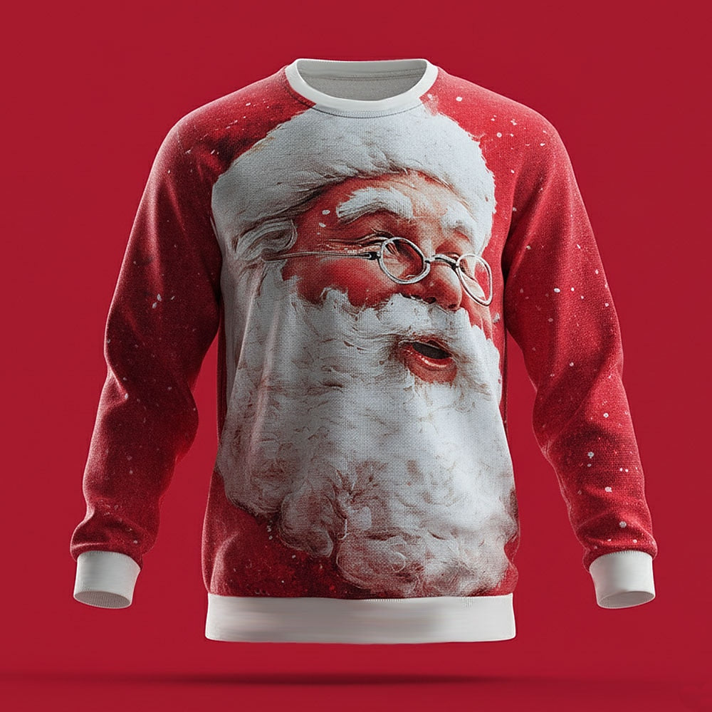 Christmas Santa Festive Vintage Bold Sweatshirt