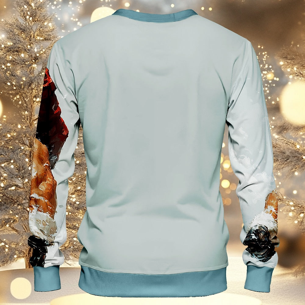 Christmas Muscle Festive Funny Novelty Sweatshirt
