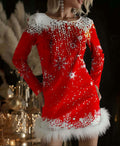 Women's Christmas Festive Vintage Dress