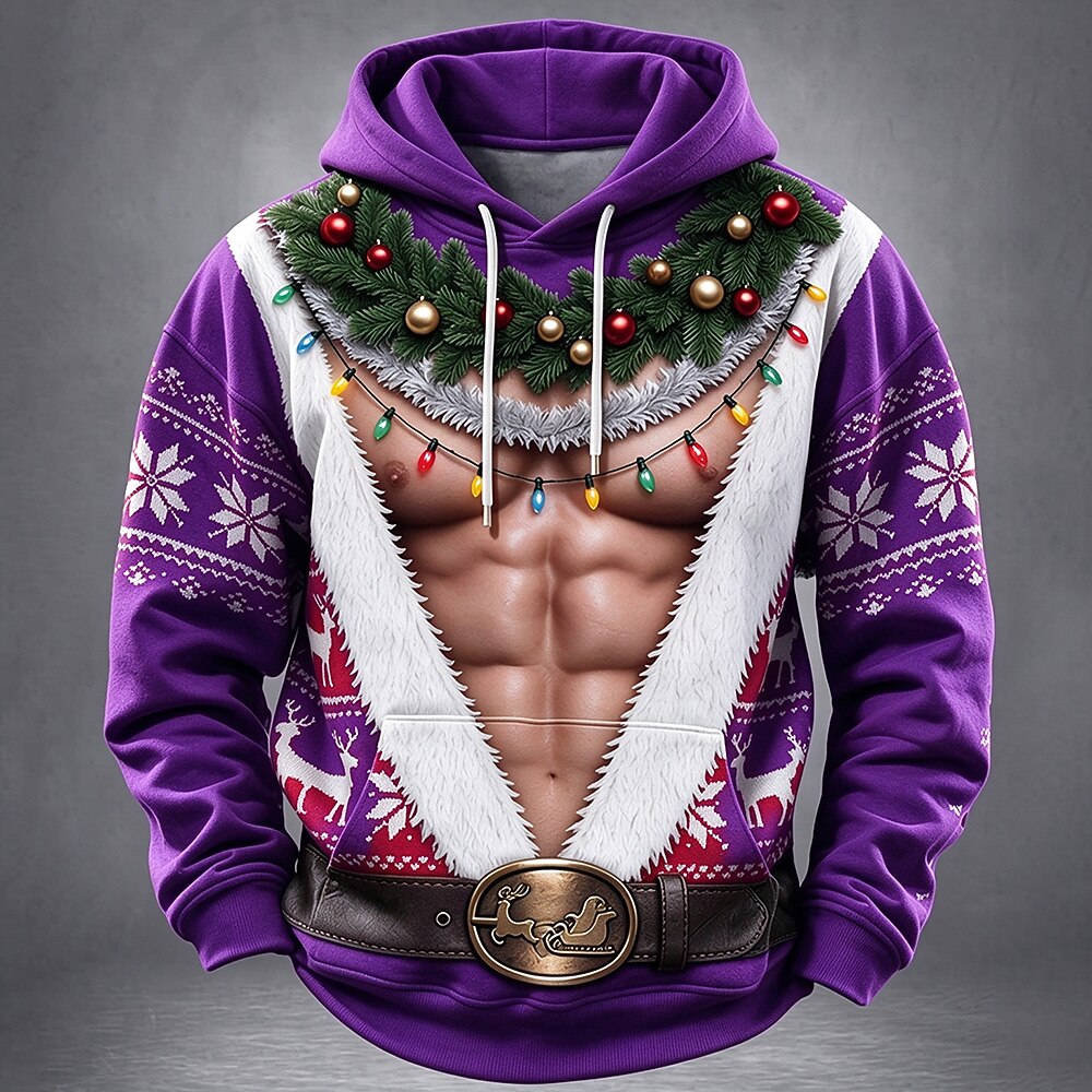 Men's Classic Christmas Costume Hoodie