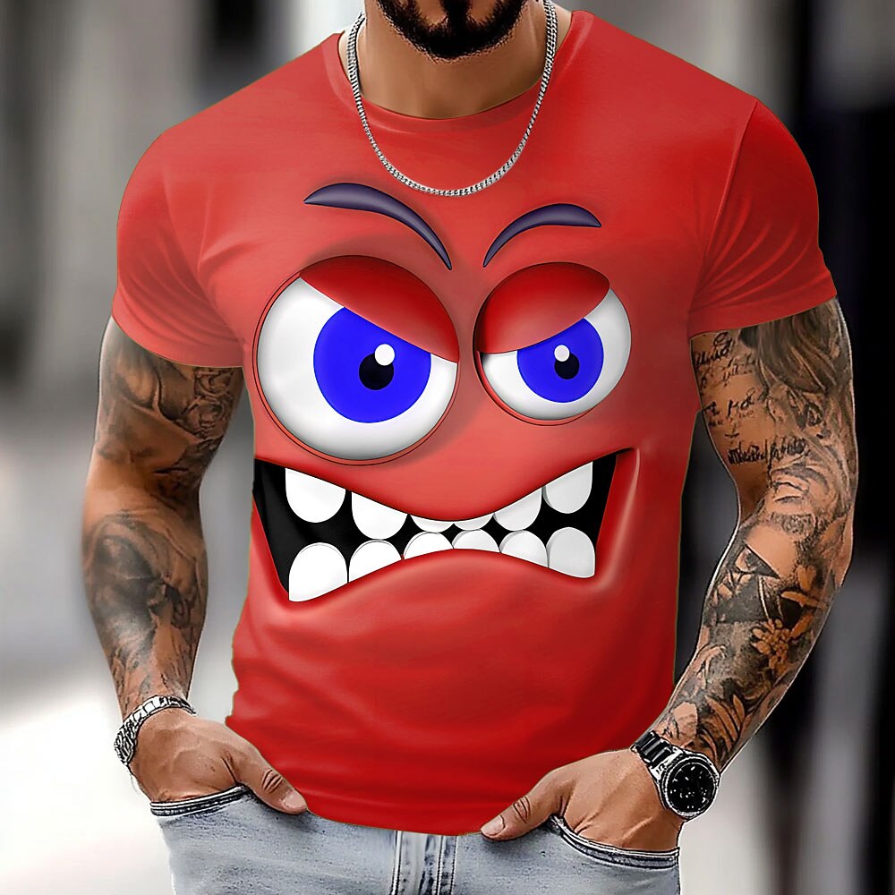 Men's Humor Emoji Graphic Tees