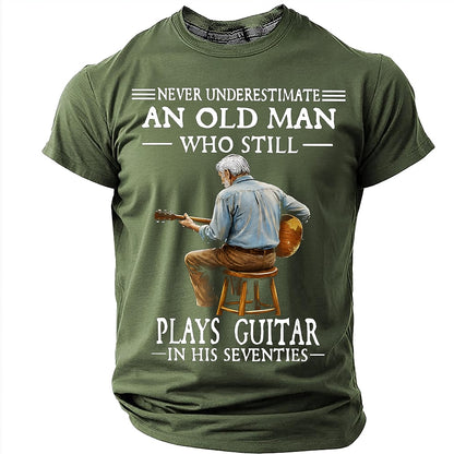 Men's Seventies Guitar Hero Graphic Tee