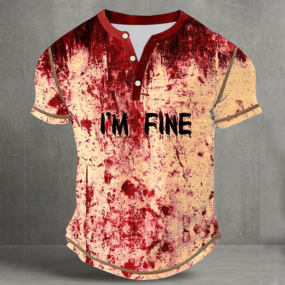 Men's Halloween Horror Night Henley