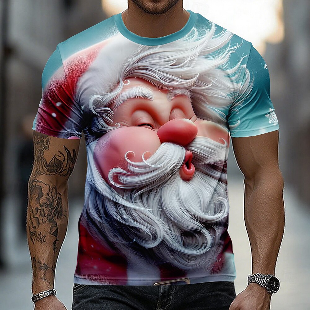 Men's Christmas Santa Designer Party Tee