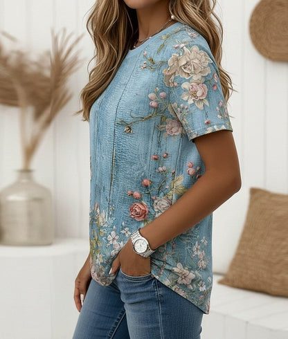 Women's Ombre Blossom Graphic Tee