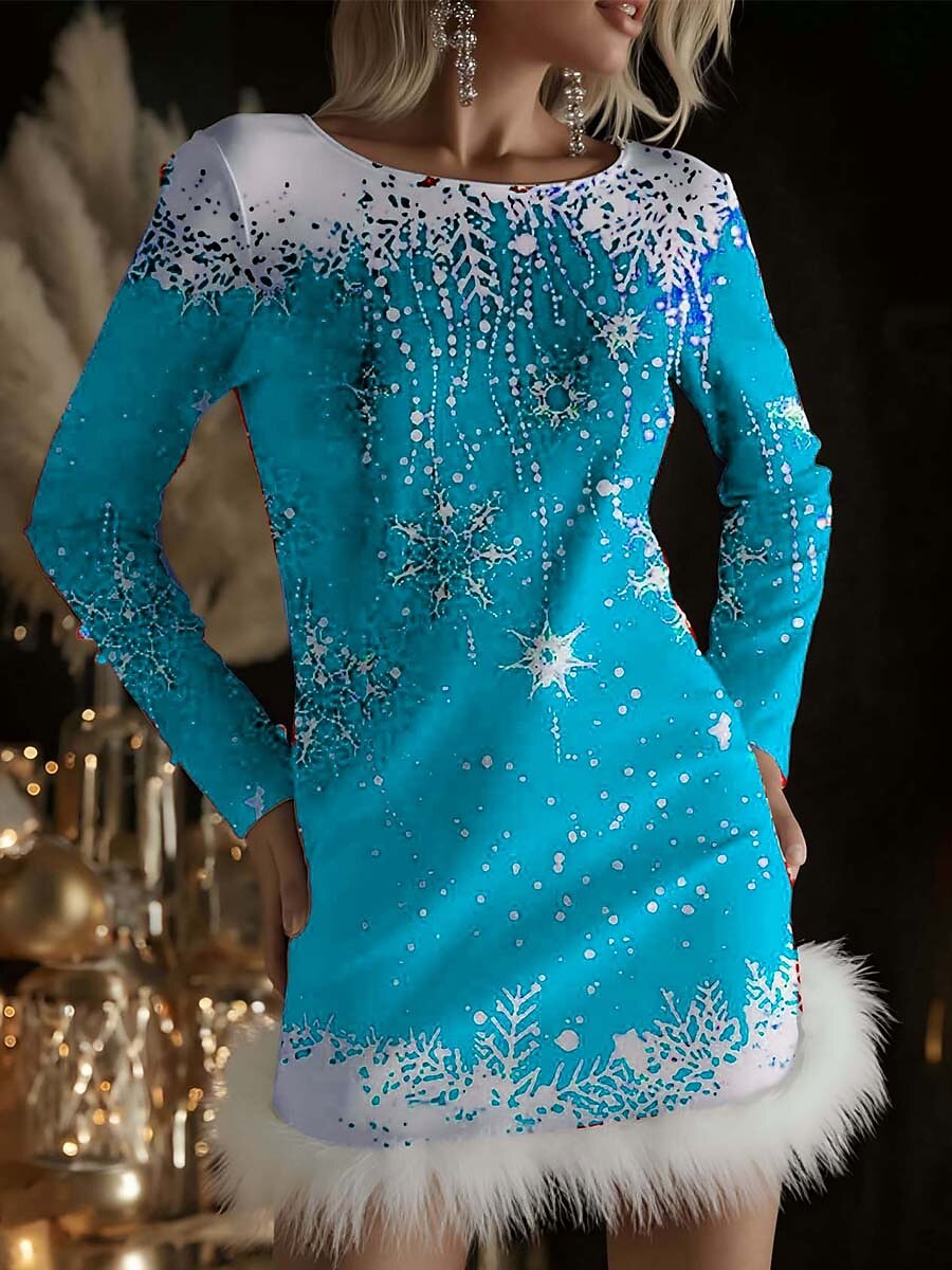 Women's Christmas Festive Vintage Dress
