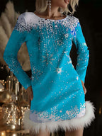 Women's Christmas Festive Vintage Dress