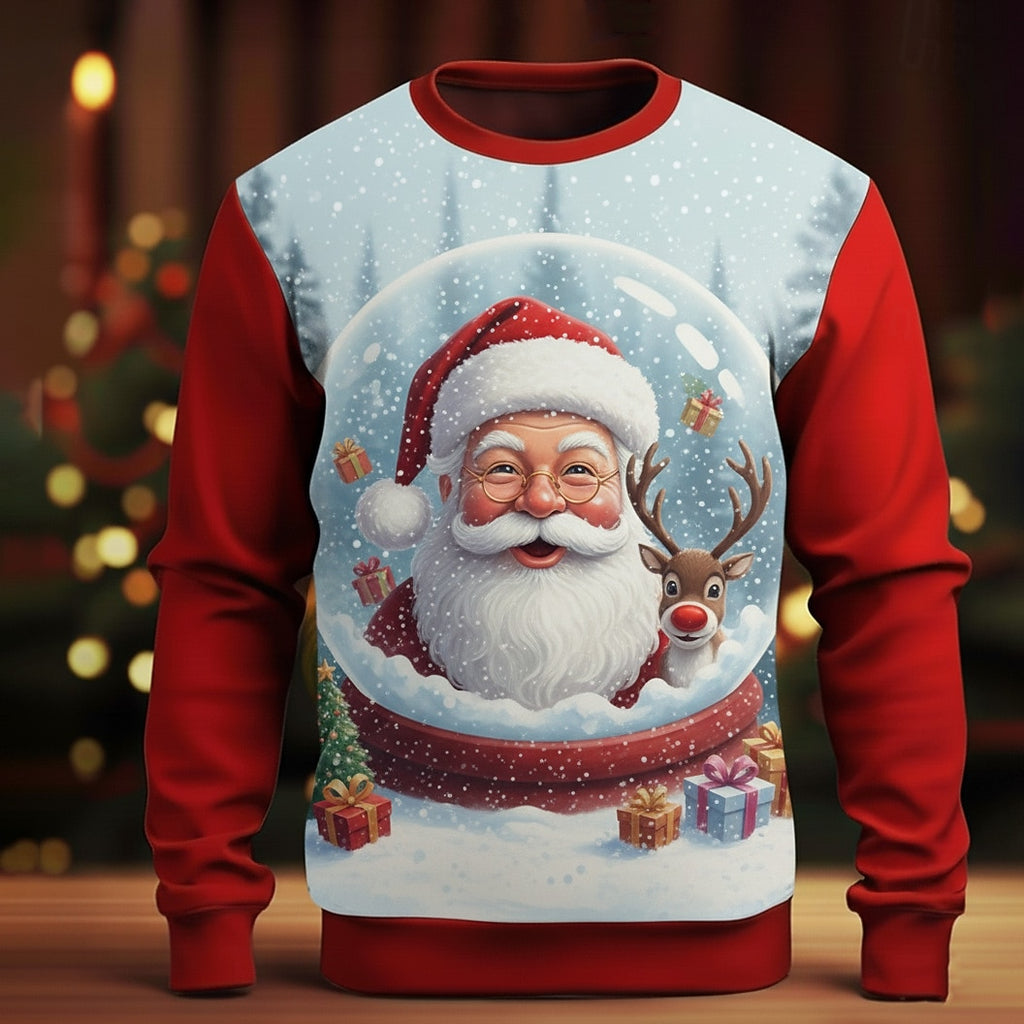 Men's Christmas Santa Relaxed Sweatshirt