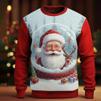 Men's Christmas Santa Relaxed Sweatshirt