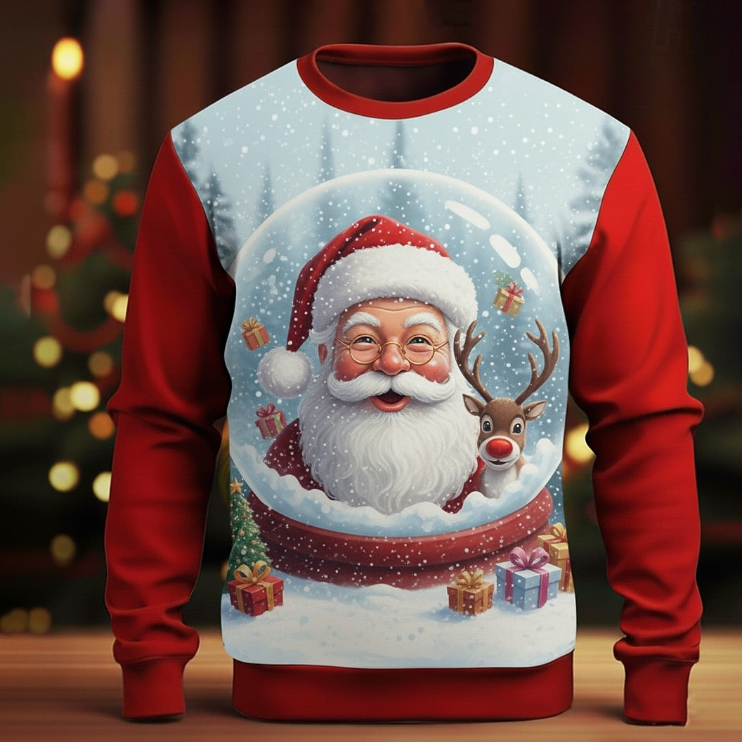 Men's Christmas Santa Relaxed Sweatshirt
