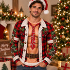 Christmas Casual Santa Graphic Crewneck Sweatshirt
