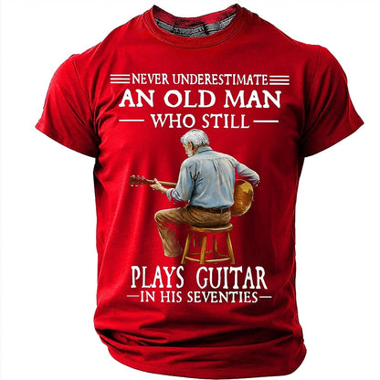 Men's Seventies Guitar Hero Graphic Tee