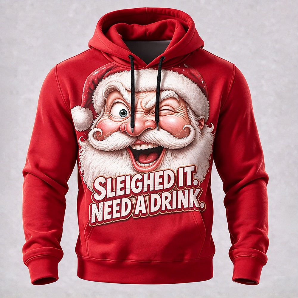 Men's Christmas Graphic Graphic Hoodie
