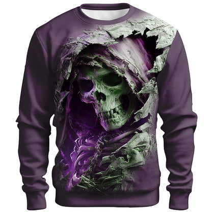 Men's Grim Reaper Gothic Crewneck Sweatshirt