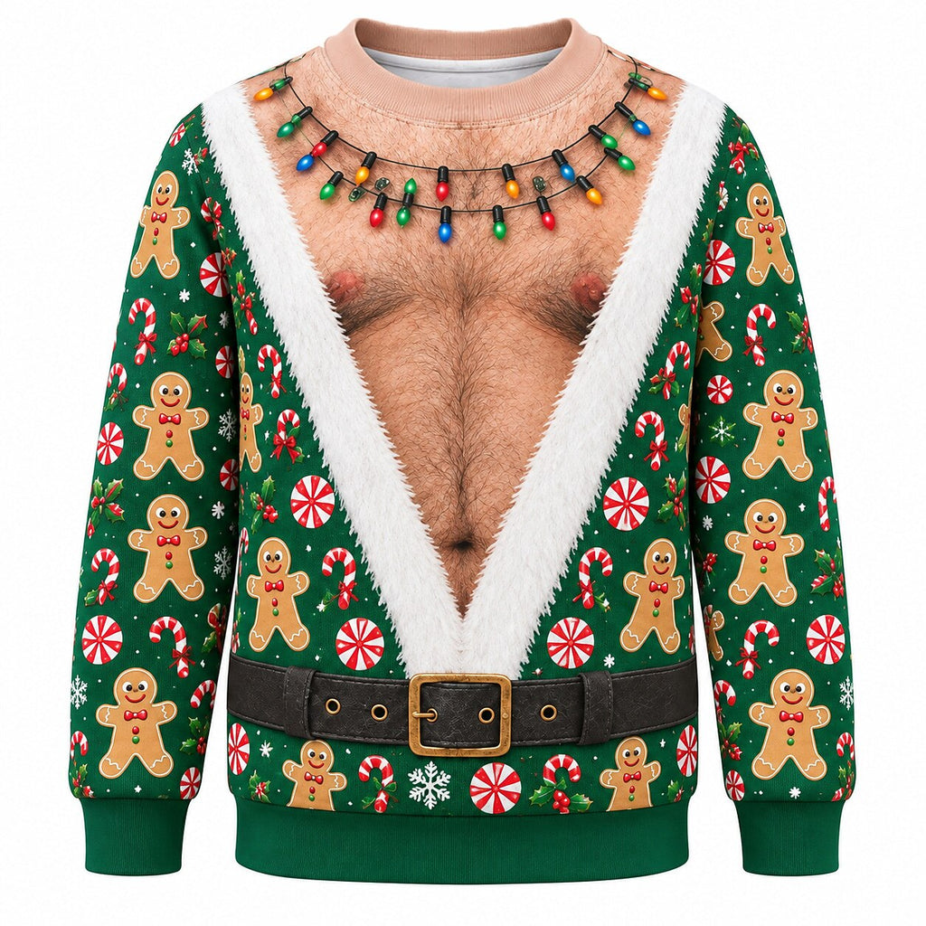 Christmas Sexy Elf Funny Crewneck Sweatshirt