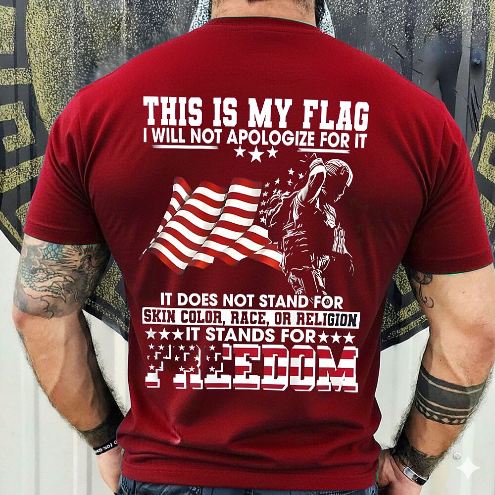 Men's Vintage Flag Graphic Tee