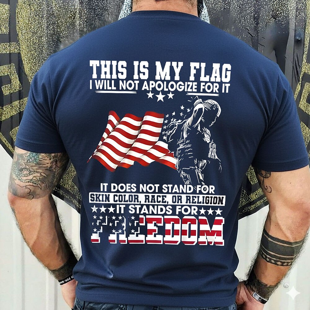 Men's Vintage Flag Graphic Tee