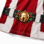Christmas Santa Fake Belly Graphic T-Shirt
