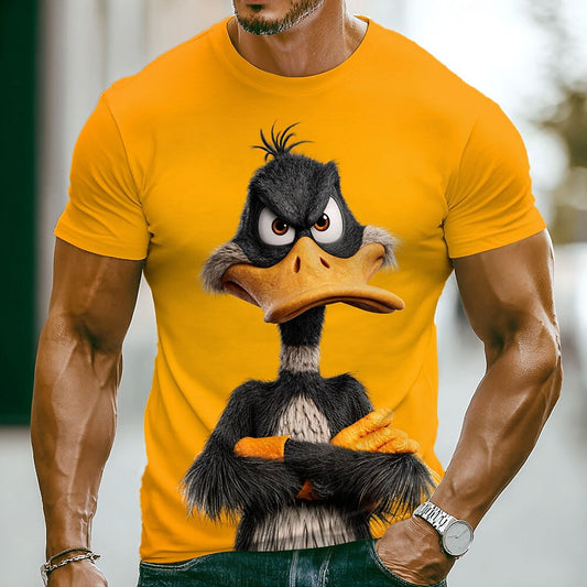 Men's Funny Duck Party Graphic Tee