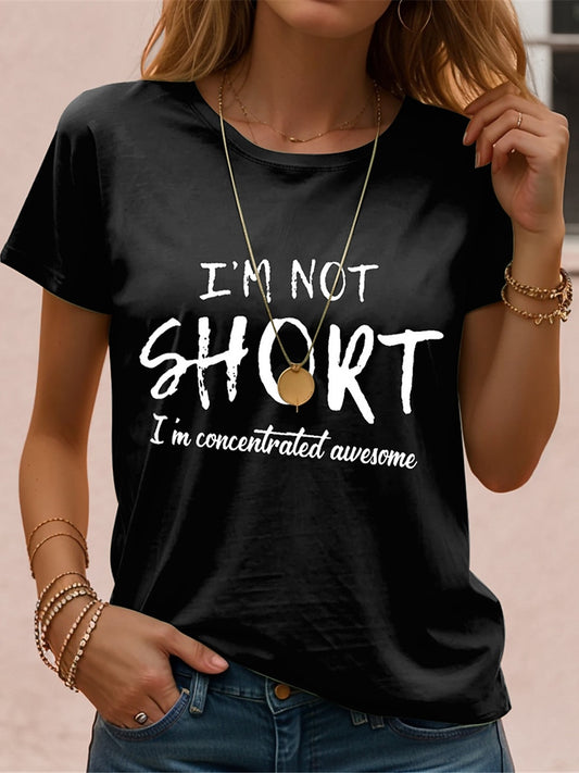 Women's Cotton Funny Quote Graphic Tee