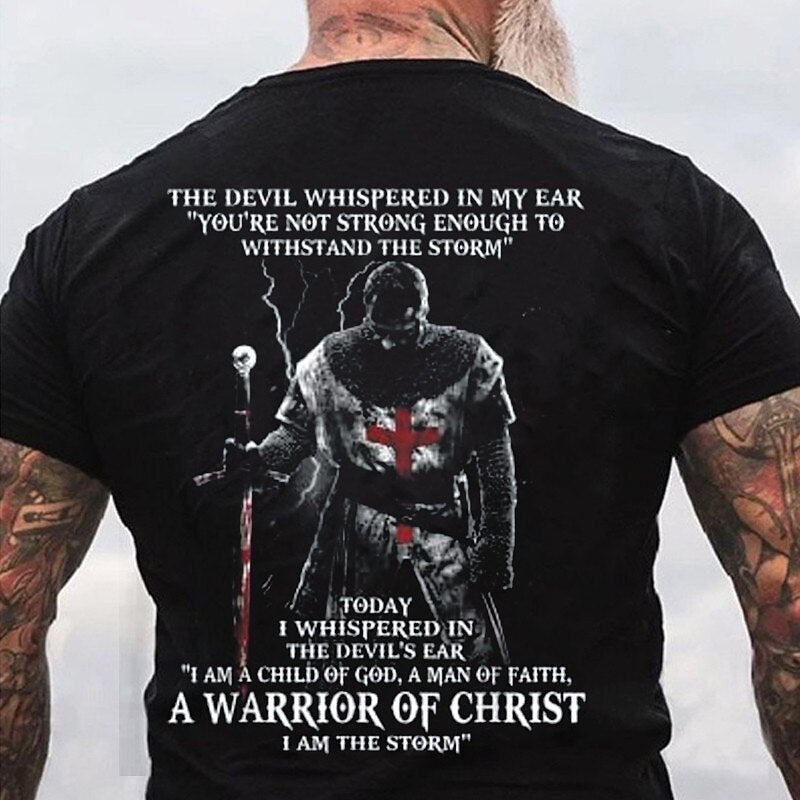 Men's Gothic Crusader Horror Graphic Tee