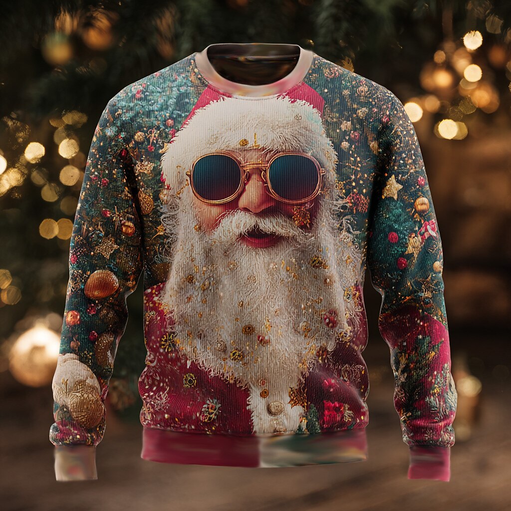 Christmas Santa Festive Funny Graphic Sweatshirt