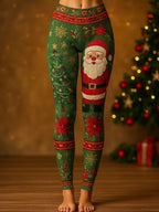 Santa Claus Tree 3D Print Leggings