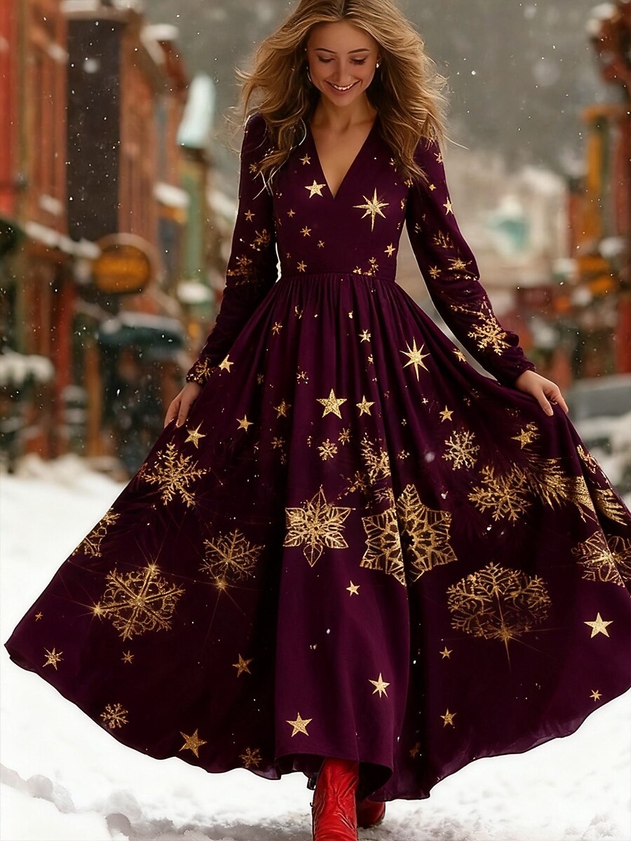Women's Christmas Graphic Graphic Dress