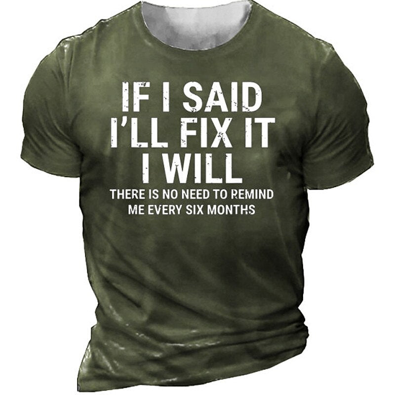 Men's Casual Graphic Tee