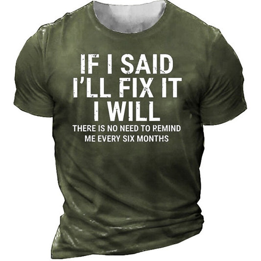 Men's Casual Graphic Tee
